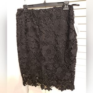 NEW Black lace pencil skirt